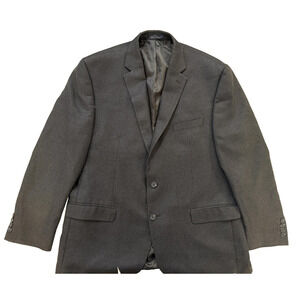 Ralph Lauren Chaps‎ Blazer Mens 46R Gray Suit Jacket Sport Coat 2 Button Classic